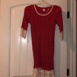 Red Western Dress
